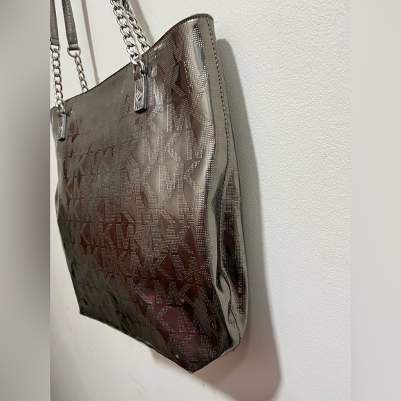 Michael Kors Silver Tote Bag - Picture 3 of 8